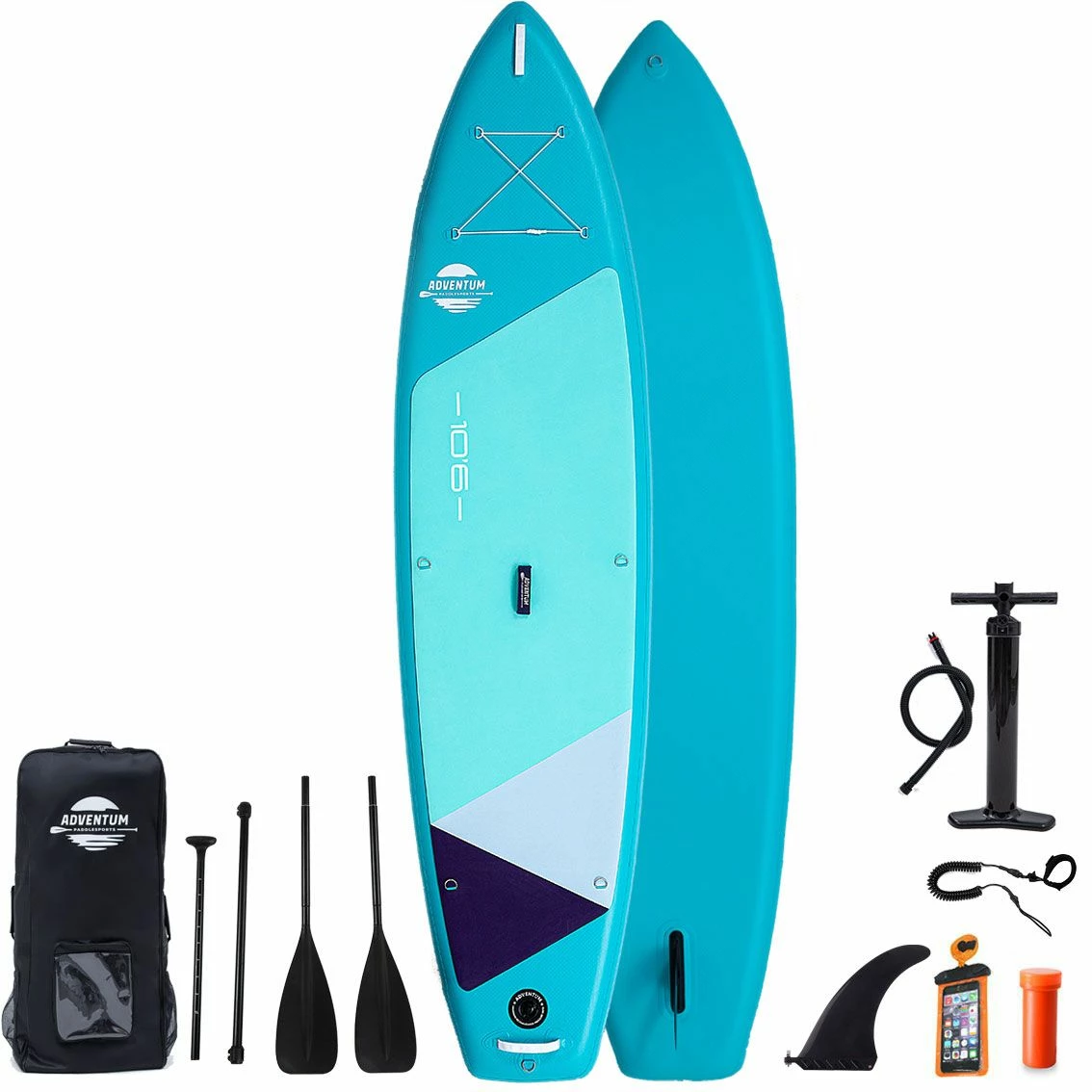Adventum 10'6 X 32" Paddleboard 2023 - Teal 3 Adventum 10'6 X 32" Paddleboard 2023 - Teal