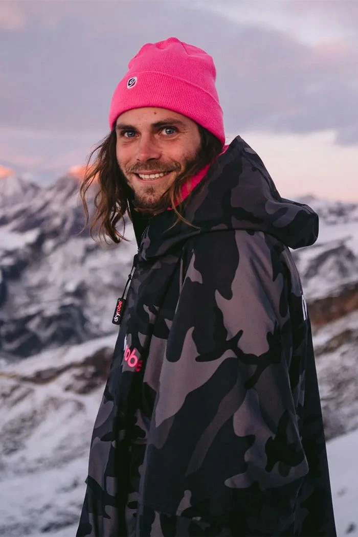 Dryrobe Eco Beanie - Pink 4 Dryrobe Eco Beanie - Pink - Image 2