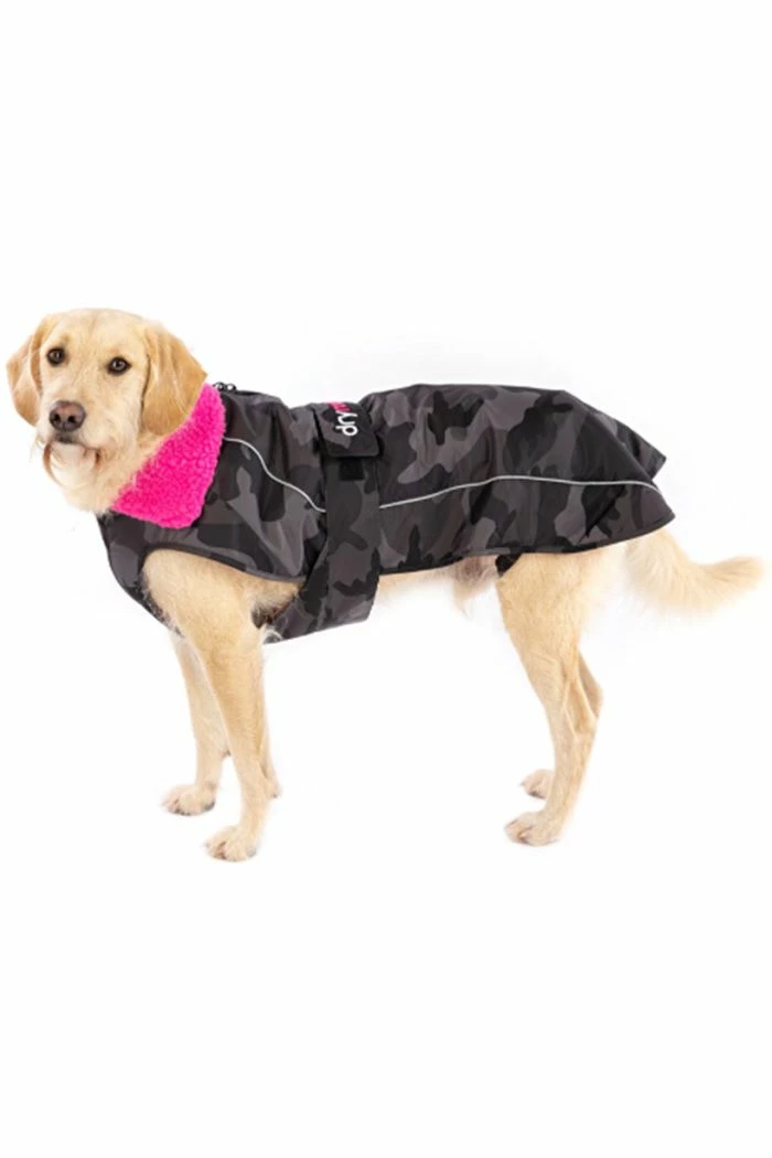 Dryrobe Dog Coat - Black Camo Pink 4 Dryrobe Dog Coat - Black Camo Pink - Image 2