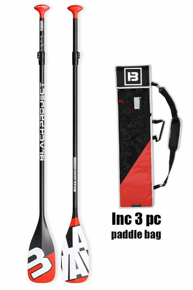 Black Project Lava 90% 3 Piece Adjustable Carbon Paddle - 2023 3 Black Project Lava 90% 3 Piece Adjustable Carbon Paddle - 2023