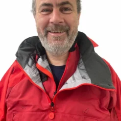 Palm Bora Unisex Jacket - Chilli Red -UK Surf Sales 2024 bora jacket front smile 1