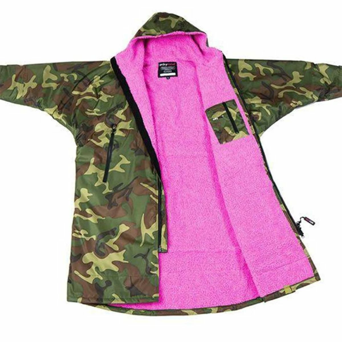Dryrobe Long Sleeve - Camo / Pink 11 Dryrobe Long Sleeve - Camo / Pink - Image 9