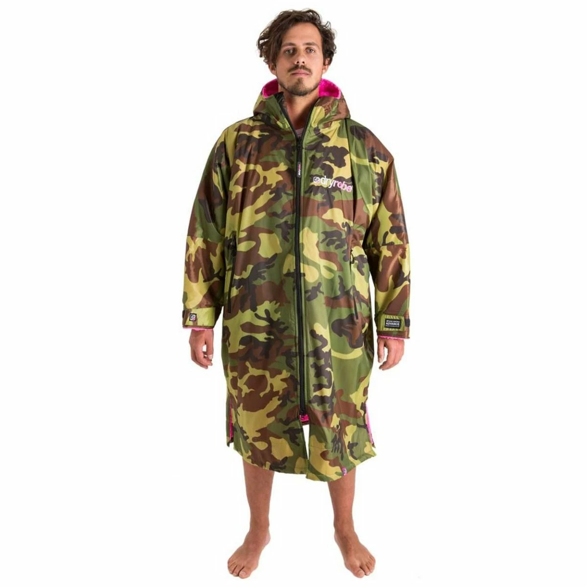 Dryrobe Long Sleeve - Camo / Pink 4 Dryrobe Long Sleeve - Camo / Pink - Image 2