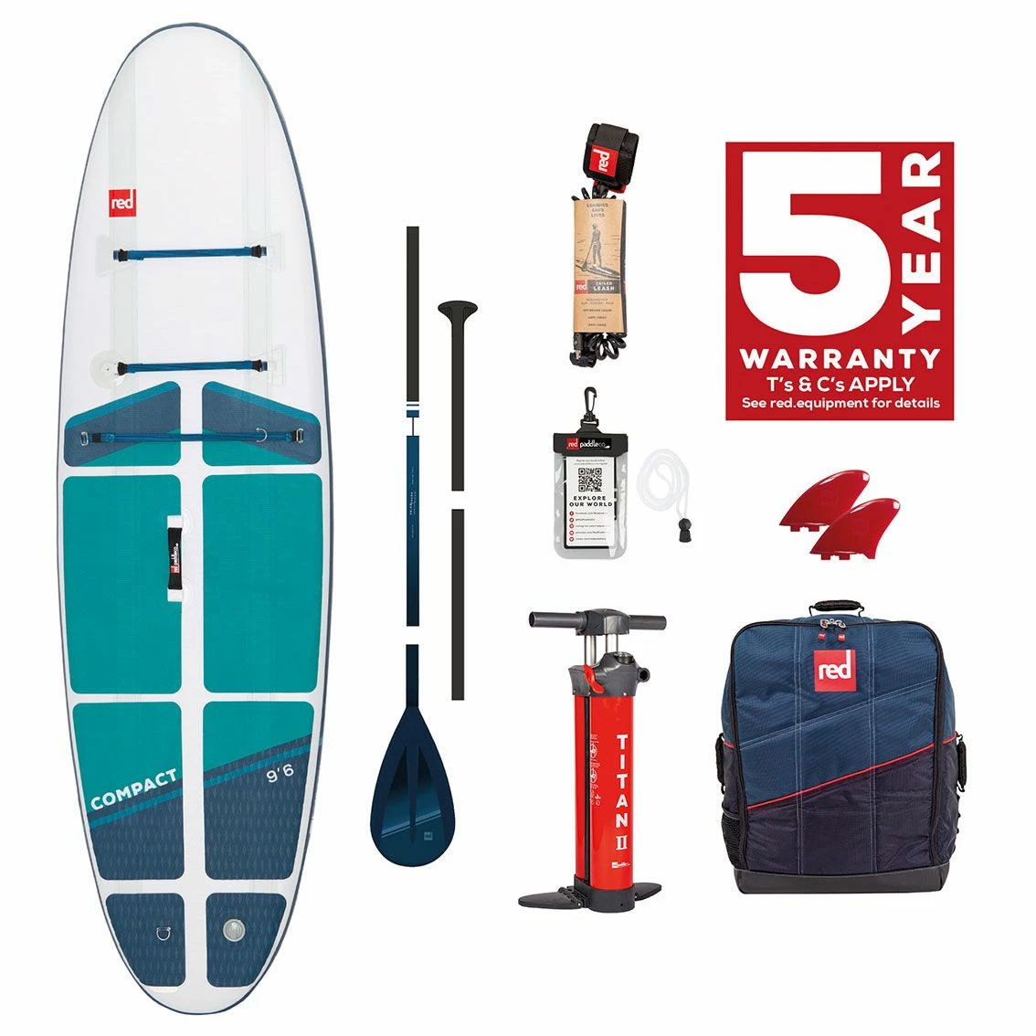 Red Paddle Co. Red Paddle Co Compact 9'6 X 32" Paddleboard 2022 5 Red Paddle Co. Red Paddle Co Compact 9'6 X 32" Paddleboard 2022 - Image 3