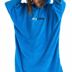 Dryrobe Towelling Changing Robe - Cobalt Blue -UK Surf Sales 2024 dryrobe changing towel cobalt warm