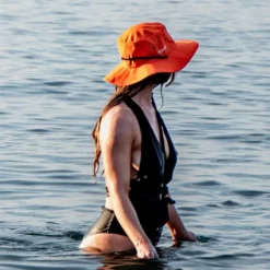 Dryrobe Quick Dry Brimmed Hat - Orange -UK Surf Sales 2024 dryrobe hat orange women water