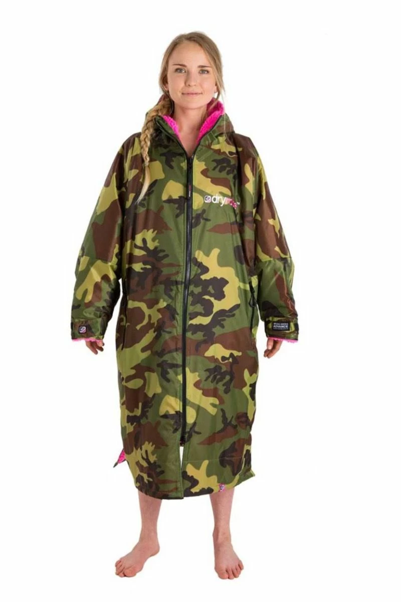 Dryrobe Long Sleeve - Camo / Pink 3 Dryrobe Long Sleeve - Camo / Pink