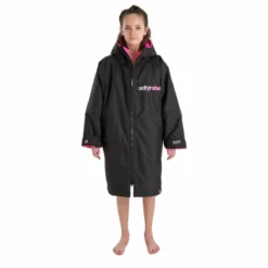 Dryrobe Long Sleeve - Black / Pink 14 Dryrobe Long Sleeve - Black / Pink -UK Surf Sales 2024 dryrobe pink long sleeve girls 2