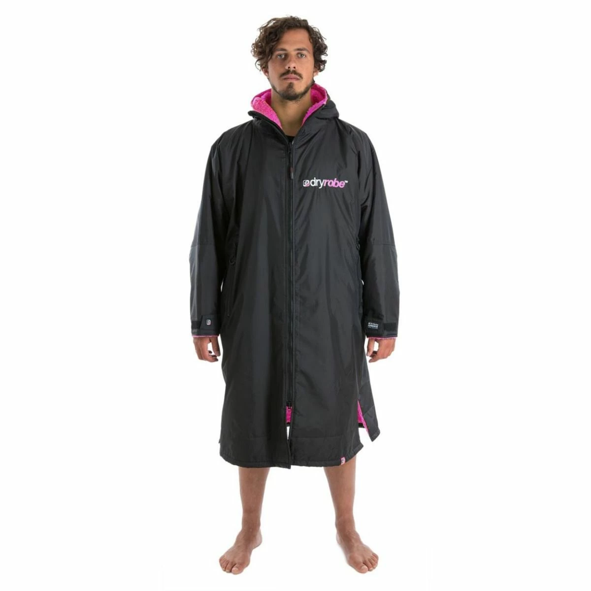 Dryrobe Long Sleeve - Black / Pink 4 Dryrobe Long Sleeve - Black / Pink - Image 2