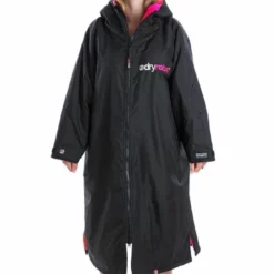 Dryrobe Long Sleeve - Black / Pink