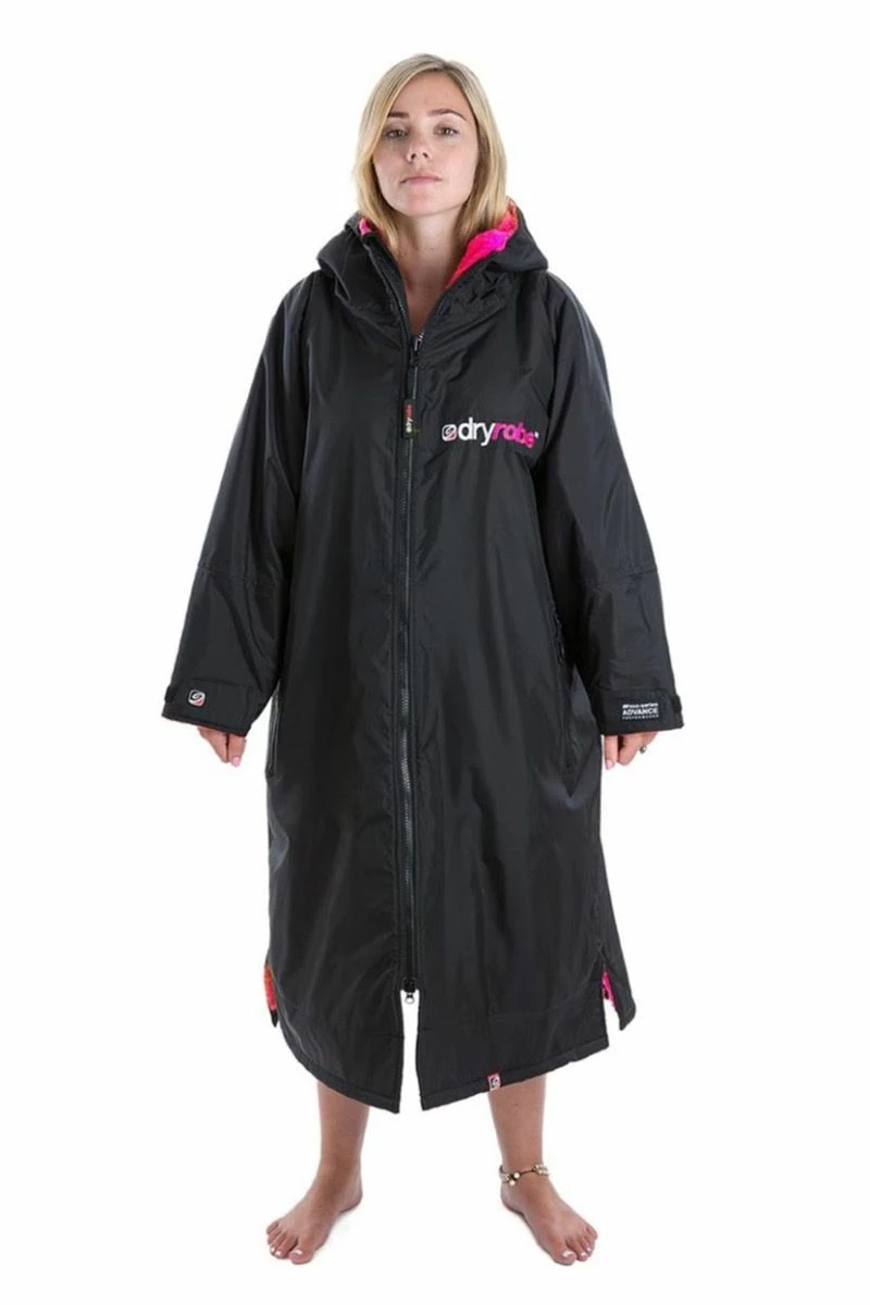 Dryrobe Long Sleeve - Black / Pink 3 Dryrobe Long Sleeve - Black / Pink