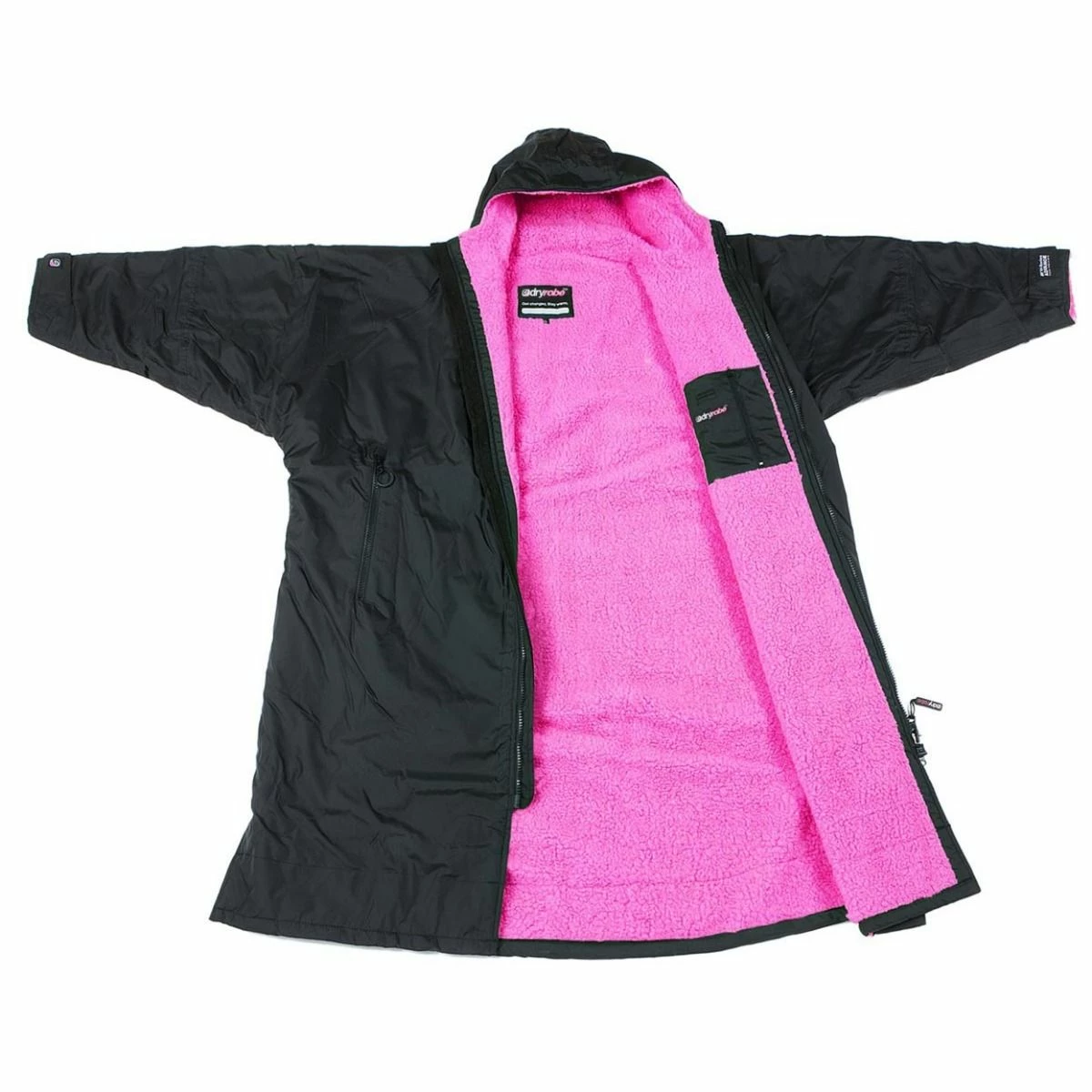 Dryrobe Long Sleeve - Black / Pink 9 Dryrobe Long Sleeve - Black / Pink - Image 7