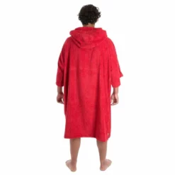 Dryrobe Towelling Changing Robe - Red -UK Surf Sales 2024 dryrobe red towel.10