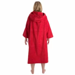 Dryrobe Towelling Changing Robe - Red -UK Surf Sales 2024 dryrobe red towel.6