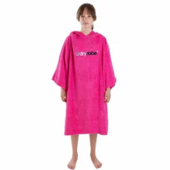 Dryrobe Towelling Changing Robe - Pink -UK Surf Sales 2024 dryrobe towel pink 1