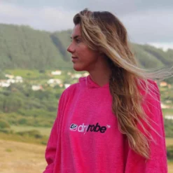Dryrobe Towelling Changing Robe - Pink -UK Surf Sales 2024 dryrobe towel pink 12