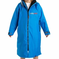 Dryrobe Long Sleeve - Cobalt Blue / Black