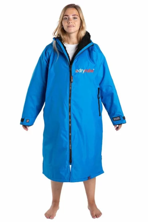 Dryrobe Long Sleeve - Cobalt Blue / Black -UK Surf Sales 2024 dryrobe advance long sleeve cobalt blue black woman 1