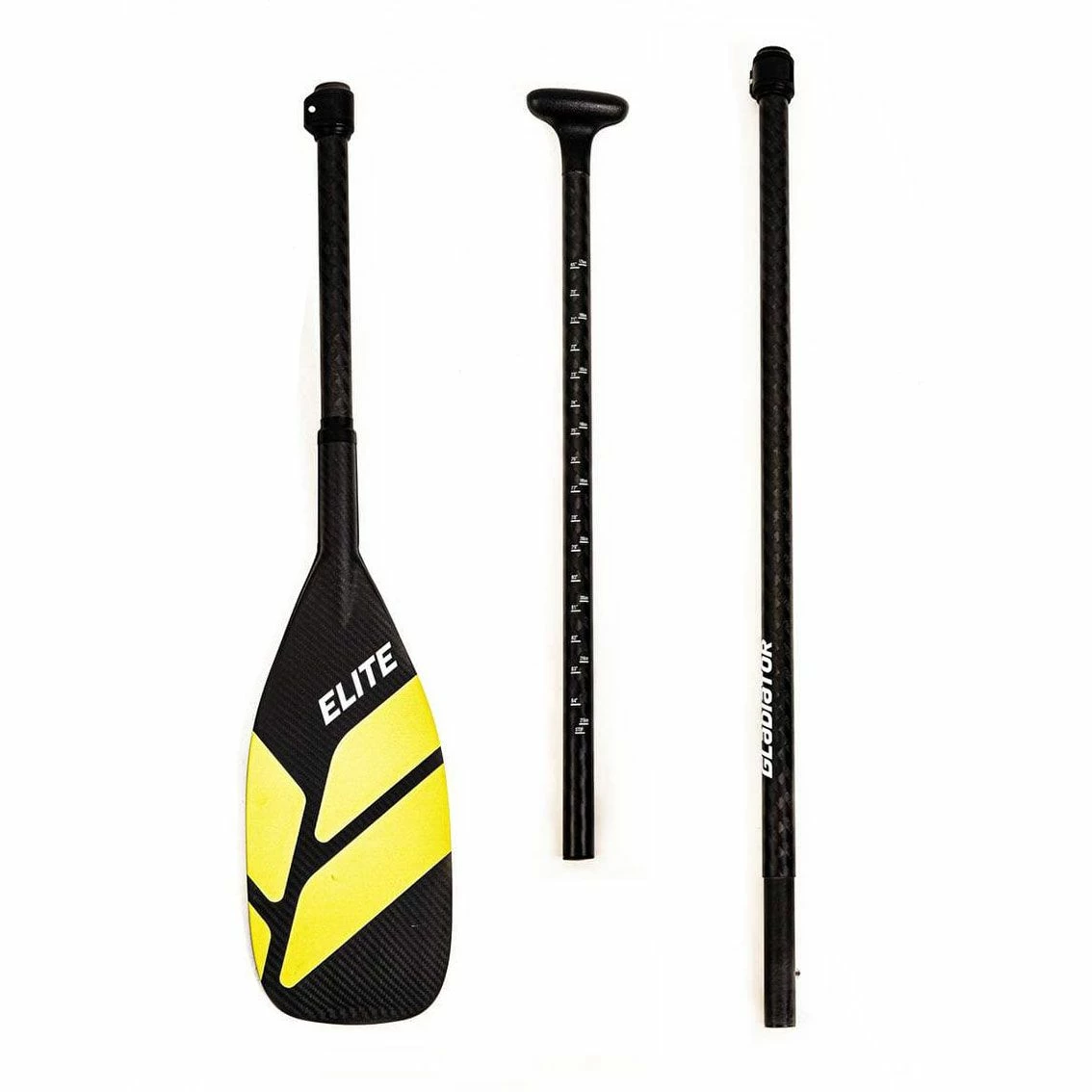 Gladiator Carbon 3pc Paddle - Yellow 3 Gladiator Carbon 3pc Paddle - Yellow