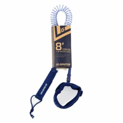 Gladiator SUP 8ft Coiled Flat Water Leash - Blue