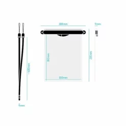 Fidlock Self Sealing Waterproof Phonecase - Large -UK Surf Sales 2024 fidlock dry bag medi protective cover sup case transparent measurements 1