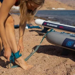 Gladiator Origin 10'4 X 30" Paddleboard 2023 -UK Surf Sales 2024 gladiator origin leash on ankle 1