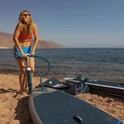 Gladiator Origin 10'8 X 34" Paddleboard 2023 -UK Surf Sales 2024 gladiator origin silver pumped with girl good smile