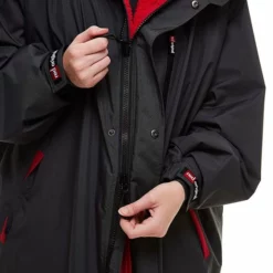 Red Original Changing EVO Jacket - Long Sleeve - Grey -UK Surf Sales 2024 grey long sleeve female jacket zip detail