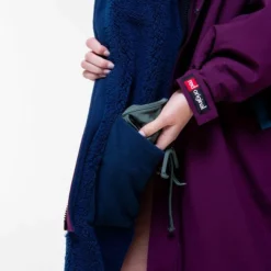 Red Original Pro Changing EVO Jacket - Long Sleeve - Mulberry Wine -UK Surf Sales 2024 mulberry wine red original changing18