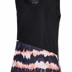 Mystic Dazzled SUP Quick Dry Tank Top - Salmon Pink & Black