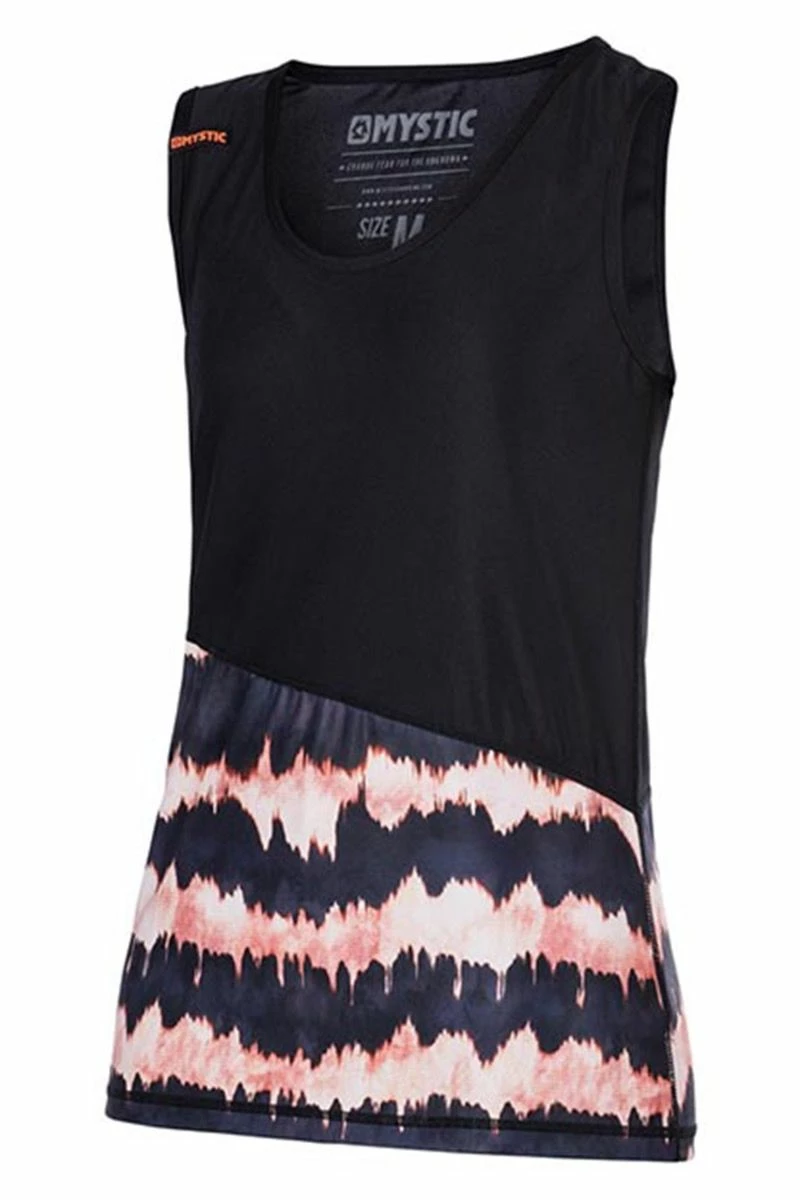 Mystic Dazzled SUP Quick Dry Tank Top - Salmon Pink & Black 3 Mystic Dazzled SUP Quick Dry Tank Top - Salmon Pink & Black