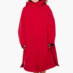 Red Original Kids Waterproof Changing Robe - Red