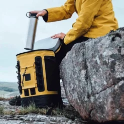 Red Original Cool Bag Backpack 15L - Mustard -UK Surf Sales 2024 red original cooler backpack mustard hiking2