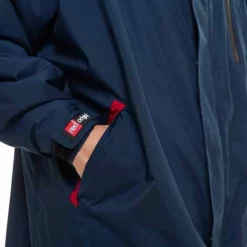 Red Original Pro Changing EVO Jacket - Long Sleeve - Navy -UK Surf Sales 2024 red original evo navy changing robe 2022 side pocket detail
