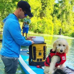 Red Original Cool Bag Backpack 15L - Mustard -UK Surf Sales 2024 red original insulated cooler backpack mustard puppy