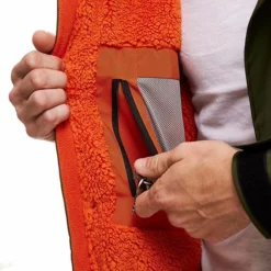 Red Original Pro Changing EVO Jacket - Long Sleeve - Parker Green -UK Surf Sales 2024 red original pro changing evo inside jacket detail