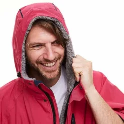 Red Original Pro Changing Jacket 2.0 EVO Long Sleeve - Fuchsia Pink -UK Surf Sales 2024 red original pro changing jacket 2.0 long sleeve fuchsia pink hood detail male