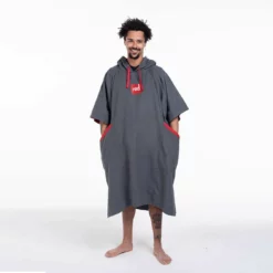 Red Original Quick Dry Change Robe - Grey - Medium -UK Surf Sales 2024 red original quick dry changing robe mens 1