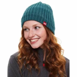 Red Original Roam Beanie - Teal -UK Surf Sales 2024 red original roam beanie teal side 1