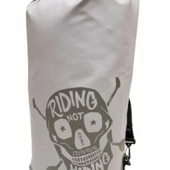 35 Ltr Roll Top Dry Bag By Riding Not Hiding - Grey -UK Surf Sales 2024 rnh 35l dry back pack grey front 1