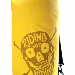 35 Ltr Roll Top Dry Bag By Riding Not Hiding - Yellow -UK Surf Sales 2024 rnh 35l dry back pack yellow front 1