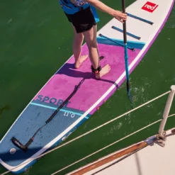 Red Paddle Co. Red Paddle Co Sport Purple MSL 11' X 30" Paddleboard Package 2024 -UK Surf Sales 2024 sport11 purple hybrid carbon tough blue 5 1