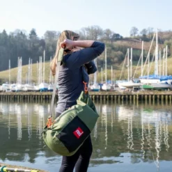 Red Original PRO Changes Robe Stash Bag - Parker Green -UK Surf Sales 2024 stash bag green lifestyle 01