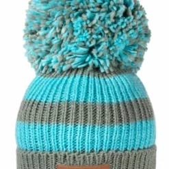 Swimbler Waterproof Bobble Hat - Sea Mist
