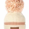Swimbler Waterproof Bobble Hat - Cream Tan -UK Surf Sales 2024 swimbler waterproof paddleboarding hat