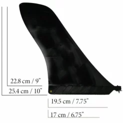 Touring SUP Flexi Fin For Any US Fin Box - Grey -UK Surf Sales 2024 touring fin size black