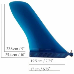 Gladiator 9" Touring Fin -UK Surf Sales 2024 touring fin size blue