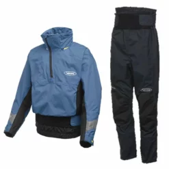 Yak Apollo & Chinook 2 Piece Unisex Paddle Board Drysuit - Blue -UK Surf Sales 2024 yak apollo chinook paddle boarding 2pc dry suit blue