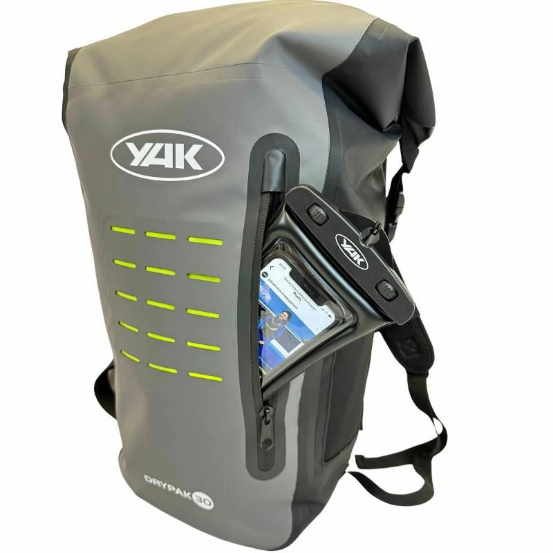 Yak DryPak Back Pack With Molle Slots 30L Grey Black 3 Yak DryPak Back Pack With Molle Slots 30L Grey Black